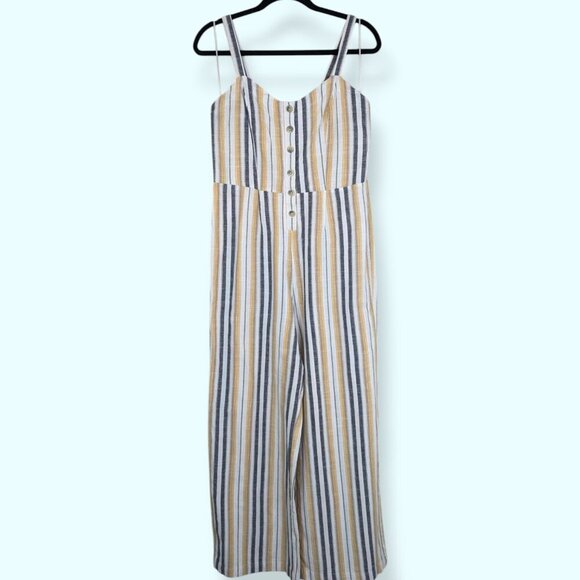 Chances R Yellow Striped Jumpsuit - Picture 4 of 7